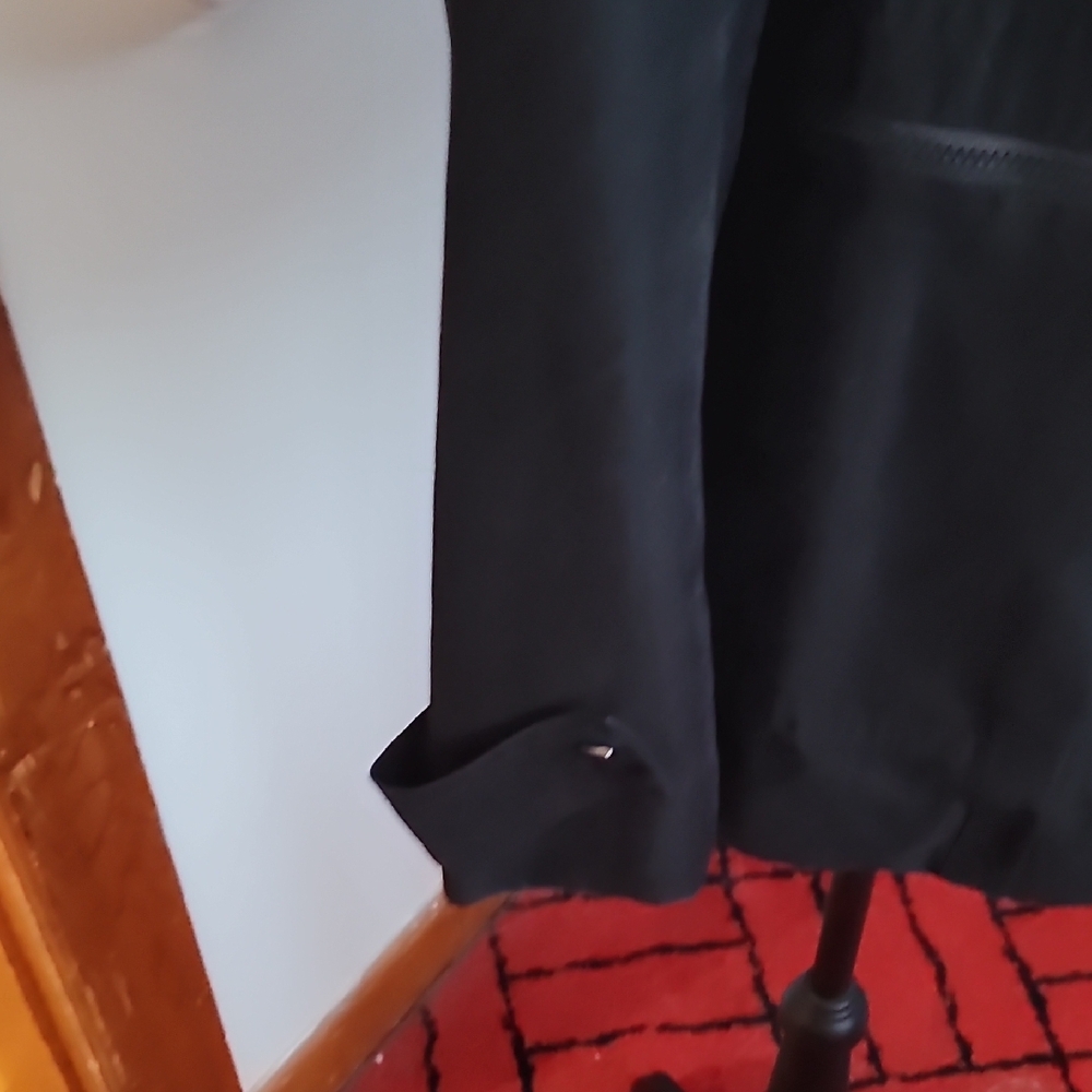 Jones New York Black Trench Coat with Belt - Picture 7 of 14